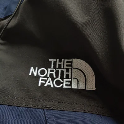 Пуховик The North Face Embroidery White Logo Gore-Tex "Navy Blue" фото № 4