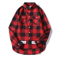 Рубашка OFF WHITE Checkered Cross Arrows "Red"