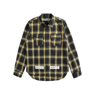 Рубашка OFF WHITE Checkered Diagonal Stripes "Yellow"
