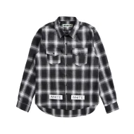 Рубашка OFF WHITE Checkered Diagonal Stripes "White"