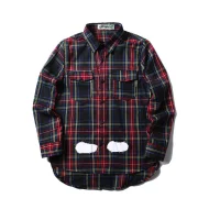 Рубашка OFF WHITE Checkered Spray Painting "Black"