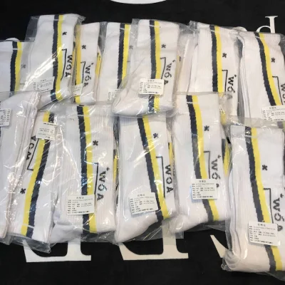 Носки A-Cold-Wall Yellow/Red Stripe "White" фото № 2