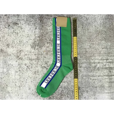 Носки Burberry Logo On White "Green" фото № 2
