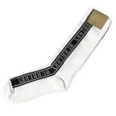 Носки Burberry Logo On Black "White"