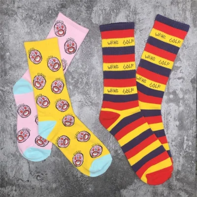 Носки Golf Wang Red/Black Stripes "Yellow" фото № 5