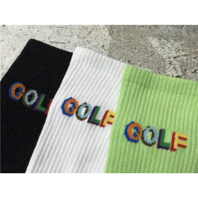 Носки Golf Wang Multi-Colored Logo "White/Beige" фото № 2