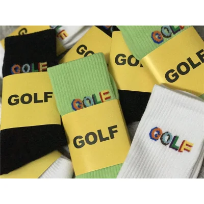 Носки Golf Wang Multi-Colored Logo "White/Beige" фото № 4