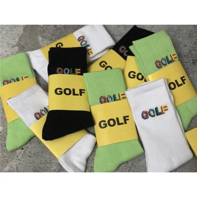 Носки Golf Wang Multi-Colored Logo "White/Beige" фото № 7