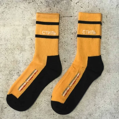 Носки Heron Preston Стиль "Orange/Black" фото № 2