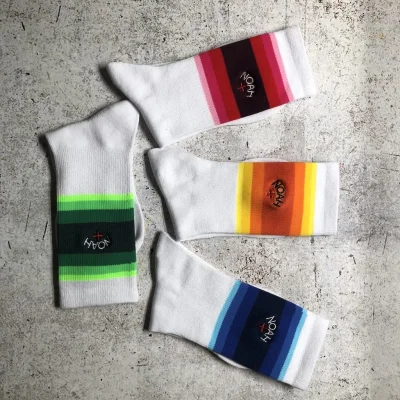 Носки NOAH Color Gradient "White/Blue/Black" фото № 2