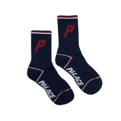 Носки Palace Stripe Flat "Navy Blue"