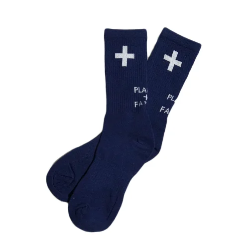 Носки Places+Faces Logo "Blue"