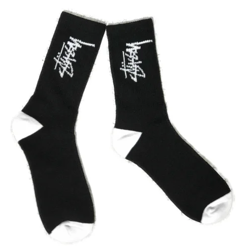 Носки Stussy Logo Black Rubber "Black"