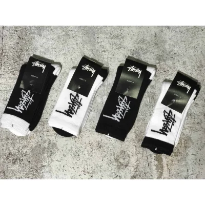 Носки Stussy Logo Black Rubber "Black" фото № 4