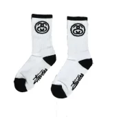 Носки Stussy Round Logo "White"