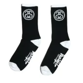 Носки Stussy Round Logo "Black"