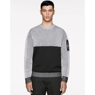Свитер Stone island 508d1 Knitwear "Black" фото № 4