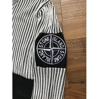 Свитер Stone island 508d1 Knitwear "Black" фото № 6