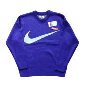 Свитер Supreme x Nike Big Label "Blue"