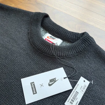 Свитер Supreme x Nike Big Label "Black" фото № 6