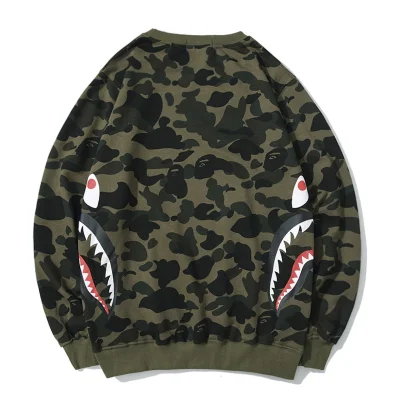 Свитшот Bape Camouflage Shark "Khaki" фото № 2