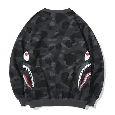 Свитшот Bape Camouflage Shark "Black" фото № 2
