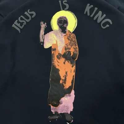 Свитшот JesusisKingMerch Big Jesus "Black" фото № 6
