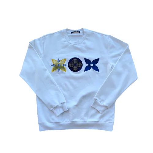 Свитшот Louis Vuitton Flowers "Light Blue"