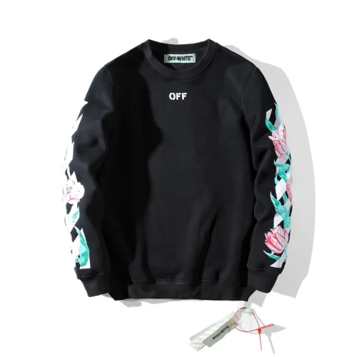Свитшот OFF WHITE Flower "Black"