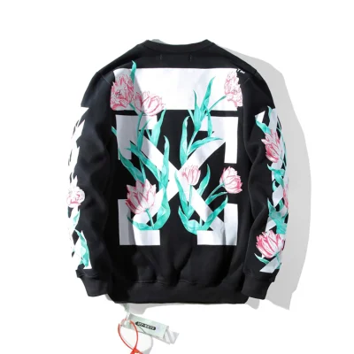 Свитшот OFF WHITE Flower "Black" фото № 2 Свитшот OFF WHITE Flower "Black" фото № 2