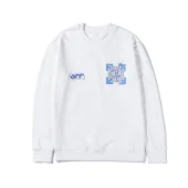 Свитшот Off White Blue Logo "White"