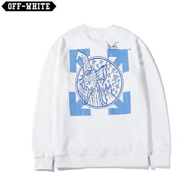 Свитшот Off White Blue Logo "White" фото № 5