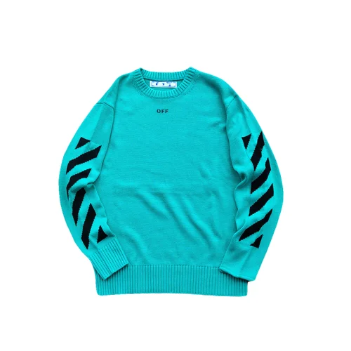 Свитшот Off White Big Logo "Turquoise"