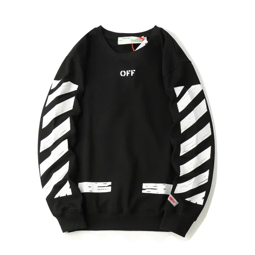 Свитшот OFF WHITE Seeing Things Fuzzy Cross Arrows "Black"