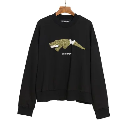 Свитшот Palm Angels Embroidery Crocodile "Black" фото № 2
