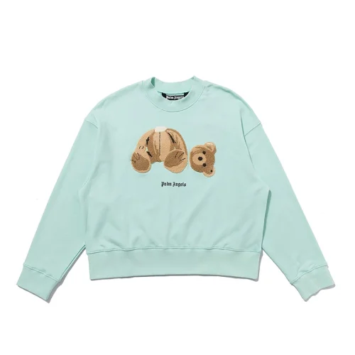 Свитшот Palm Angels Embroidery Bear "Light Blue"