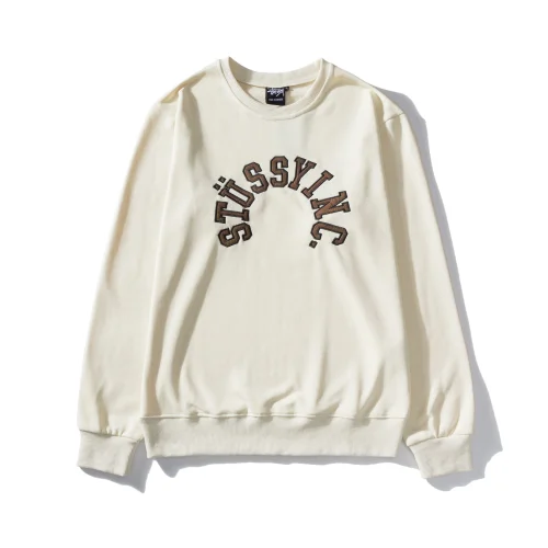 Свитшот Stussy Big Embroidery Brand "White"
