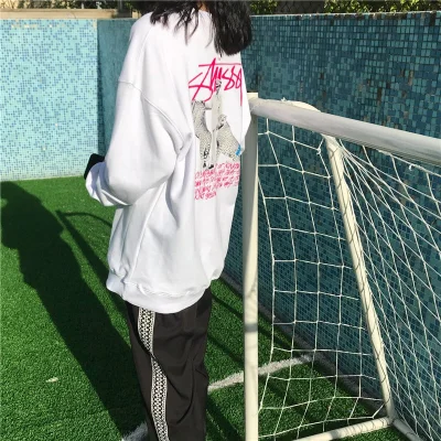 Свитшот Stussy Leopards "White" фото № 4