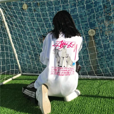 Свитшот Stussy Leopards "White" фото № 5