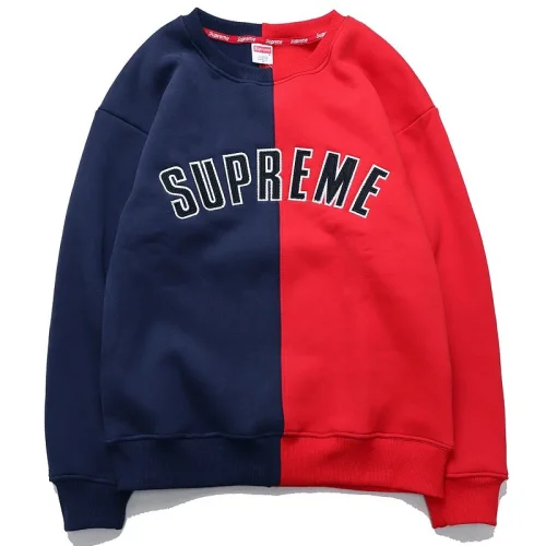 Свитшот Supreme Embroidery Logo "Blue/Red"