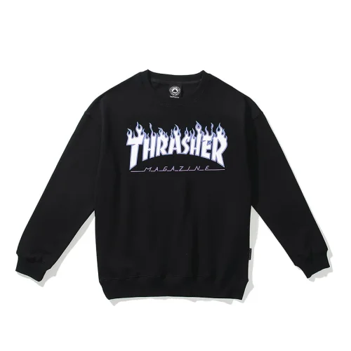 Свитшот Thrasher Magazine White Fire "Black"