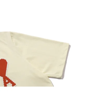 Футболка Amiri Embroidery Heart "Beige" фото № 3