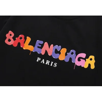 Футболка Balenciaga Multicolor Logo "Black" фото № 5