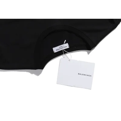 Футболка Balenciaga Multicolor Logo "Black" фото № 8