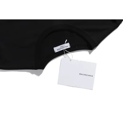 Футболка Balenciaga Hello From Other Side "Black" фото № 5