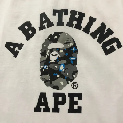 Футболка Bape A Bathin Ape "White" фото № 3