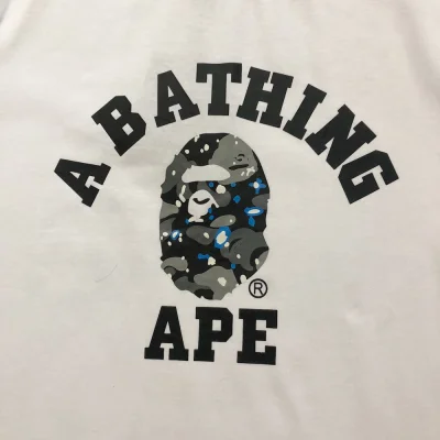 Футболка Bape A Bathin Ape "White" фото № 7