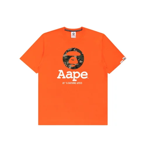 Футболка Bape Circle Brand "Orange"