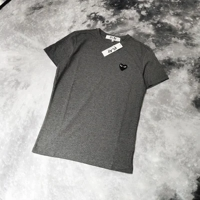 Футболка Comme des Garcons PLAY Black heart "Gray" фото № 2