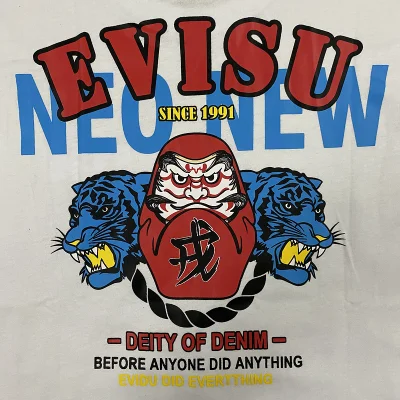 Футболка Evisu Deity Of Denim "White" фото № 3